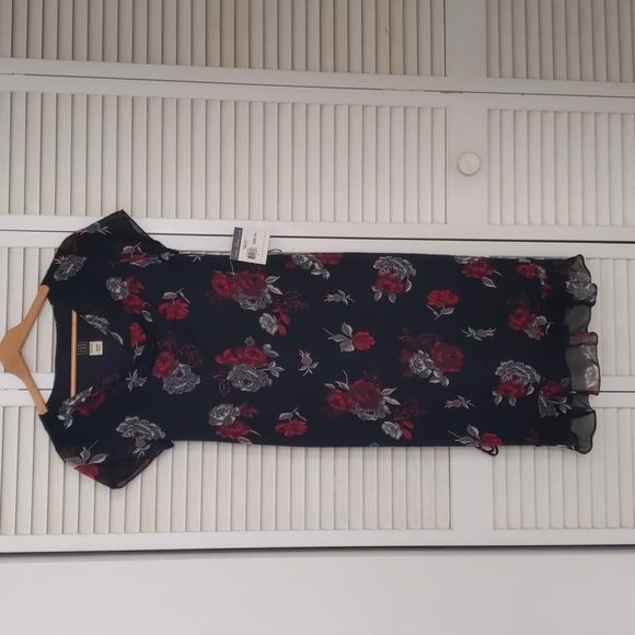 Black rose midi dress - Picture 2 of 5